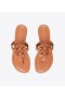 Women's Tory Burch Miller Patent Leather Sandals Brown