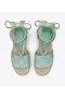 Women's Tory Burch T Monogram Wedge Espadrilles Blue White