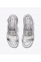 Women's Tory Burch Eleanor Heel Sandals Silver