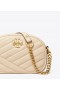 Women's Tory Burch Small Kira Chevron Camera Bags Cream
