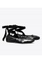 Women's Tory Burch Ankle-wrap Ballerina Black