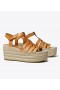 Women's Tory Burch Fisherman Wedge Espadrilles Navy