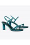Women's Tory Burch Cylinder Heel Sandals Blue