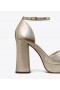 Women's Tory Burch Platform Sandal Heels Gold