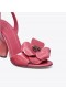 Women's Tory Burch Flower Heeled Sandals Black