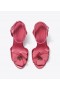 Women's Tory Burch Flower Heeled Sandals Black