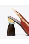 Women's Tory Burch Marquetry Block Heels Beige