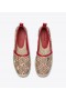 Women's Tory Burch T Monogram Rabbit Embroidered Espadrilles Red