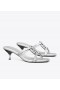 Women's Tory Burch Miller Bombé Low Heel Sandals Silver