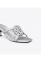 Women's Tory Burch Miller Bombé Low Heel Sandals Silver