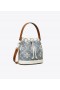 Women's Tory Burch T Monogram Denim Bucket Bags Blue