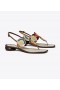 Women's Tory Burch Marquetry Disk Sandals White