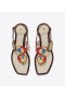 Women's Tory Burch Marquetry Disk Sandals White
