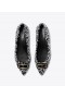 Women's Tory Burch Georgia Pointed Toe Flats Black White Black
