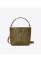 Women's Tory Burch Small Mcgraw Woven Bucket Bags Beige Dark