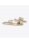 Women's Tory Burch Double T Sport Slides Gold