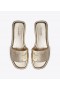 Women's Tory Burch Double T Sport Slides Gold