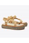 Women's Tory Burch T Monogram Rope Sport Sandal Espadrilles Navy