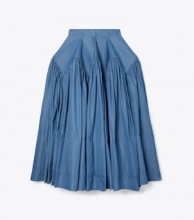 Women's Tory Burch Striped Skirts Blue / Yellow