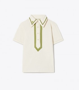 Women's Tory Burch Retro Mercerized Cotton Polo Polo Light
