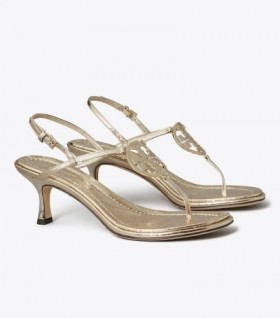 Women's Tory Burch Capri Miller Low Heel Sandals Black