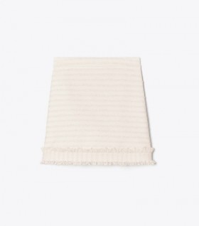 Women's Tory Burch Tweed Mini Skirts White