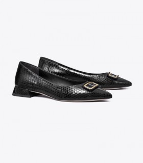 Women's Tory Burch Georgia Pointed Toe Flats Black