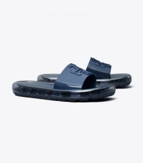 Women's Tory Burch Bubble Jelly Slides Navy