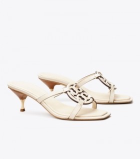 Women's Tory Burch Miller Bombé Low Heel Sandals Light Cream