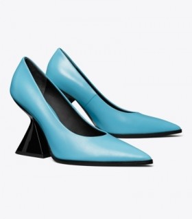 Women's Tory Burch Sculptural Heels Blue Light Blue