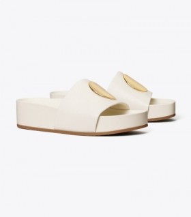 Women's Tory Burch Patos Slides White