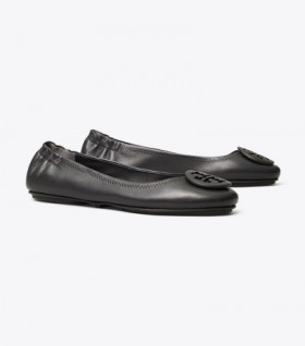 Women's Tory Burch Minnie Travel Ballerina Black