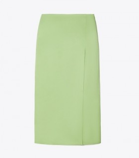 Women's Tory Burch Satin Wrap Skirts Skirts Mint