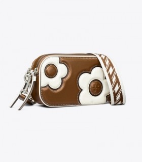 Women's Tory Burch Mini Miller Floral Crossbody Bags Black