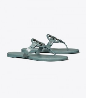Women's Tory Burch Miller Soft Patent Leather Sandals Black