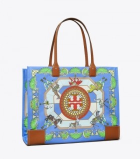 Women's Tory Burch Ella Printed Tote Bags Blue