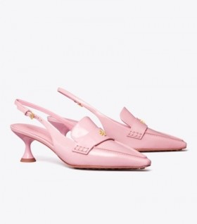 Women's Tory Burch Pointed Slingback Pump Heels Black