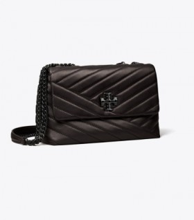 Women's Tory Burch Small Kira Chevron Convertible Shoulder Bags Black