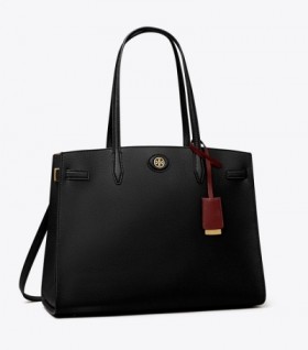 Women's Tory Burch Robinson Satchel Bags Black