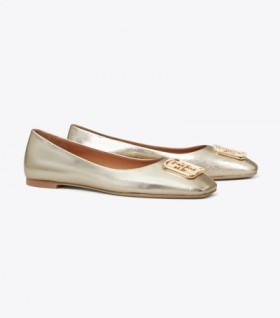 Women's Tory Burch Georgia Ballerina Gold