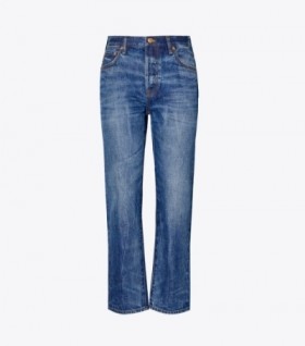 Women's Tory Burch Classic Denim Jeans Wash