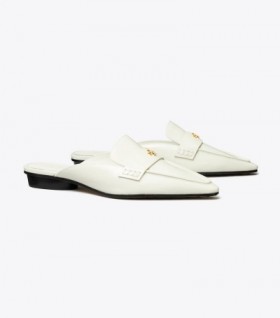 Women's Tory Burch Pointed Backless Loafers Black