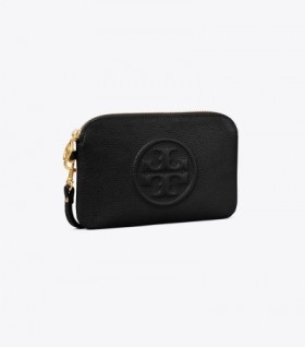 Women's Tory Burch Perry Bombé Wristlet Mini Bags Black