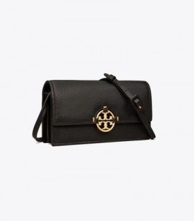 Women's Tory Burch Miller Wallet Crossbody Mini Bags Black