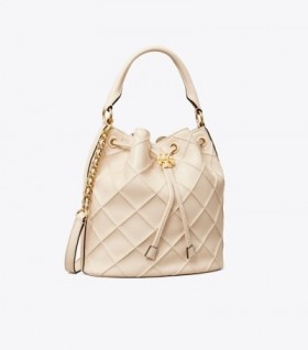 Women's Tory Burch Large Fleming Soft Bucket Bags Cream