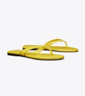 Women's Tory Burch Classic Flip Flops Yellow