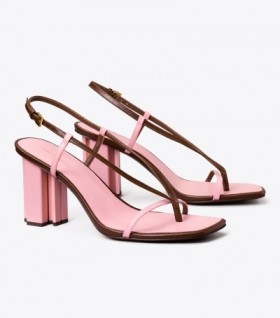 Women's Tory Burch T Stamp Heels Brown