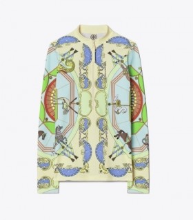 Women's Tory Burch Printed Surf Shirts Mint