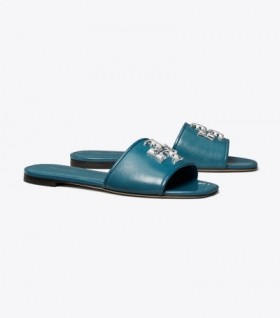 Women's Tory Burch Eleanor Slides Blue