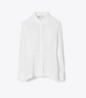 Women's Tory Burch Poplin Shirts White